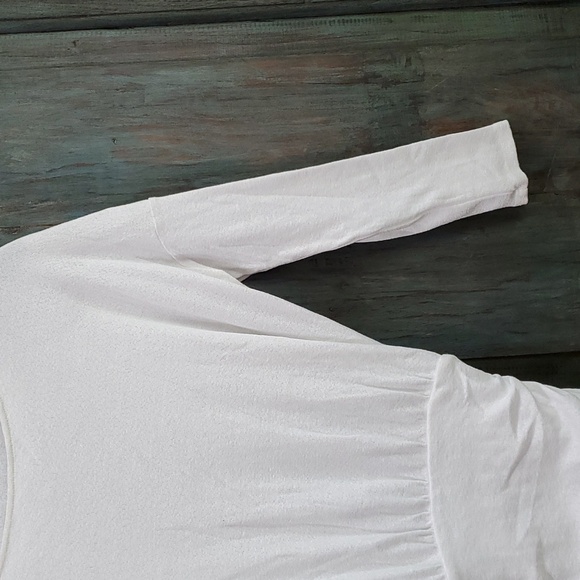 Michael Stars Ruched Bodycon Midi Dress in White, Size Small, NWOT - Picture 6 of 9